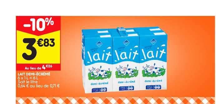 lait demi-écrémé