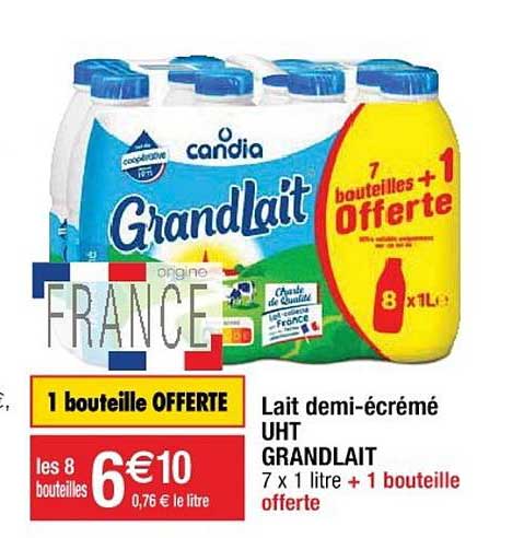 lait demi-écrémé uht grandlait