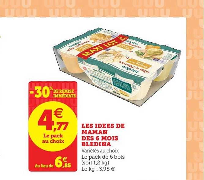 les idées de maman dès 6 mois blédina