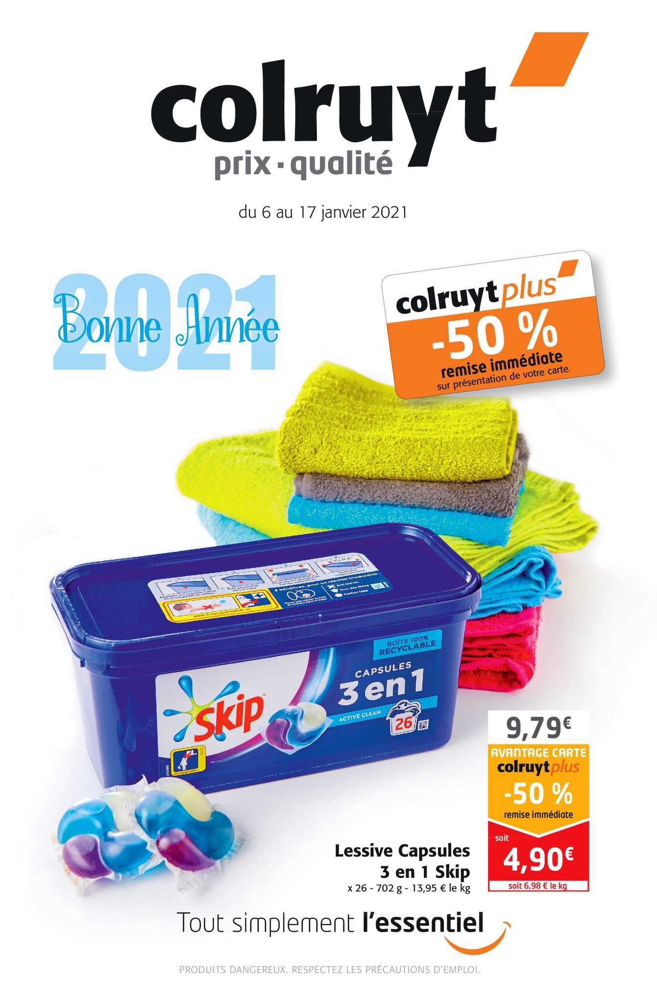 Lessive Capsules 3 En 1 Skip