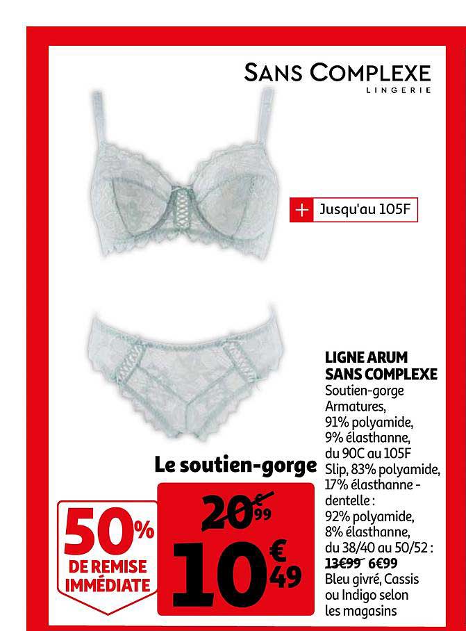 linge arum sans complexe 50% de remise immédiate