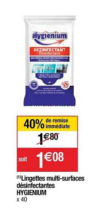 lingettes multi-surfaces désinfectantes hygienium