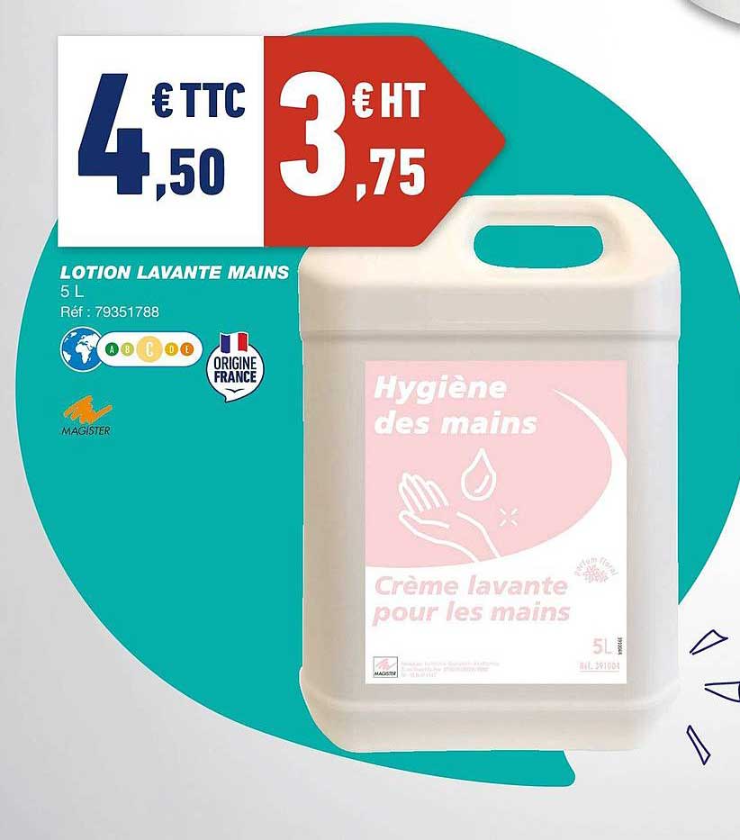 lotion lavante mains magister