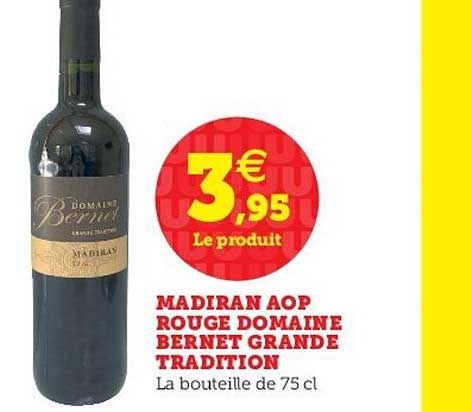 Madiran Aop Rouge Domaine Bernet Grande Tradition