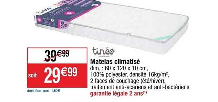 Matelas Climatisé Tinéo