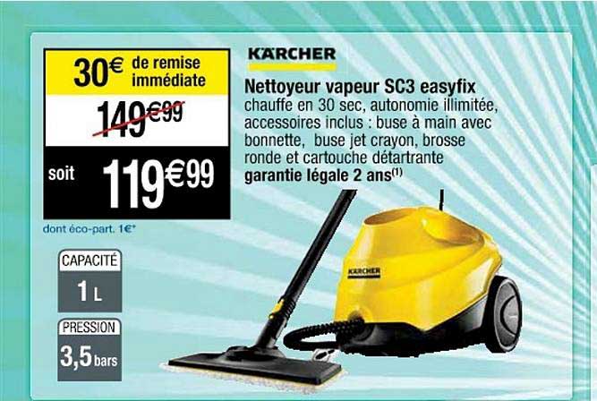 nettoyeur vapeur sc3 easyfix kärcher