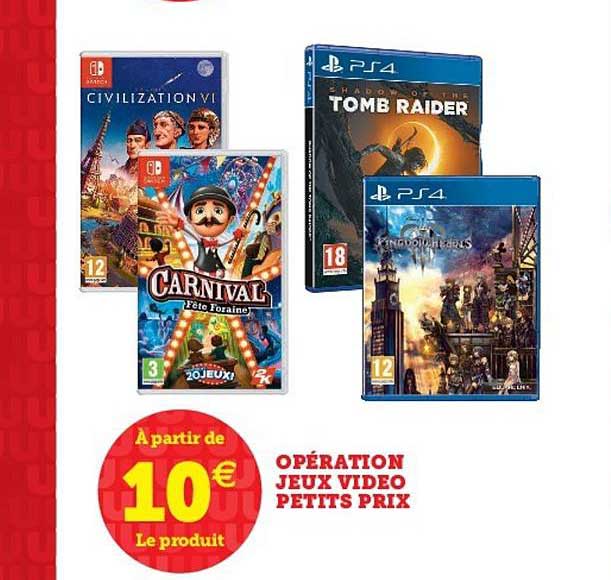 opération jeux vidéo petits prix