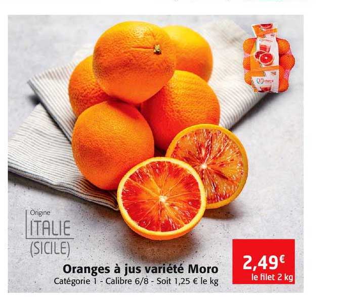Oranges à Jus Variété Moro
