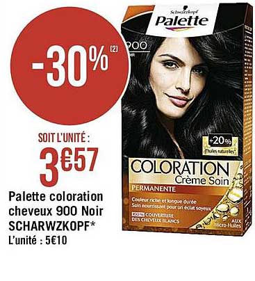 Palette Coloration Cheveux 900 Noir Schwarzkopf