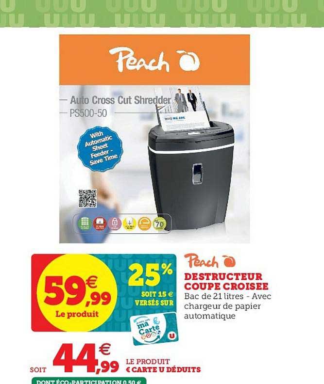 peach destructeur coupe croisée