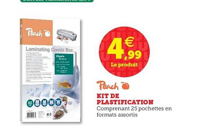 peach kit de plastification