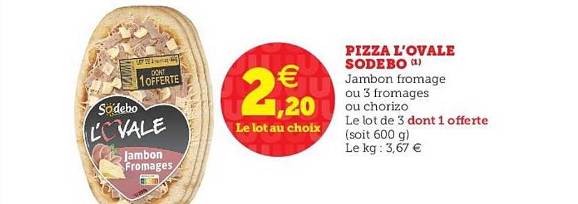 Pizza L'ovale Sodebo