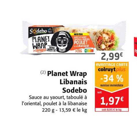 planet wrap libanais sodebo