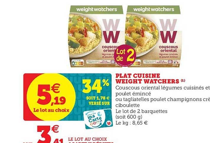 plat cuisine weight watchers