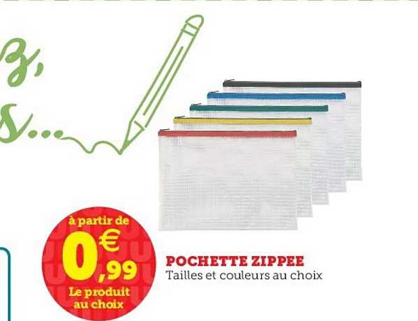 Pochette Zippée