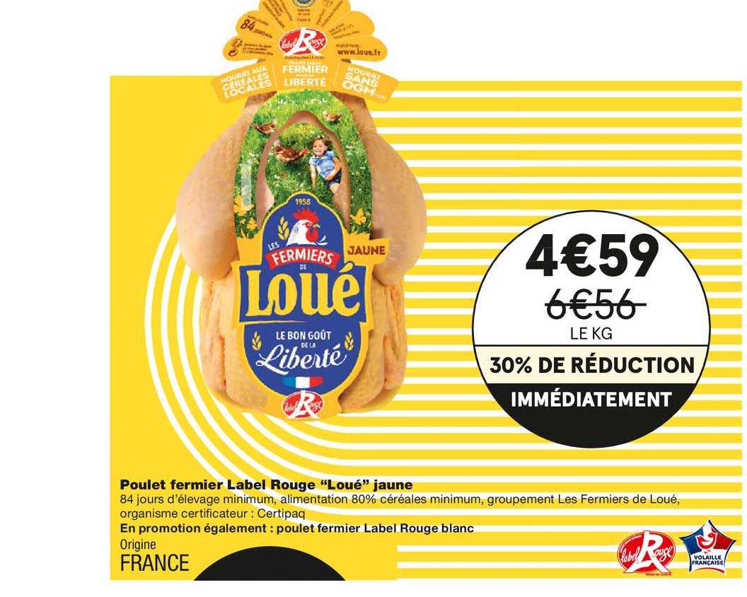 Poulet Fermier Label Rouge "loué" Jaune