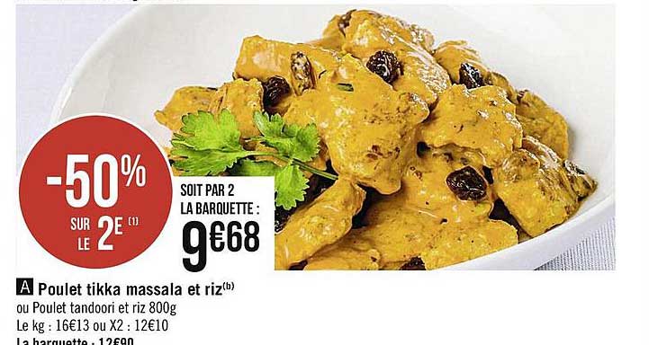 Poulet Tikka Massala Et Riz