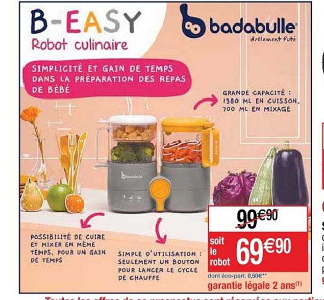 Robot Culinaire B-easy Badabulle