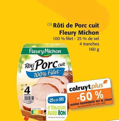Rôti De Porc Cuit Fleury Michon