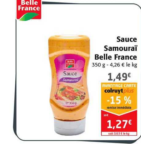 sauce samouraï belle france