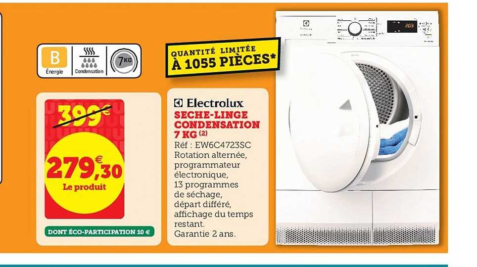 sèche-linge condensation électrolux