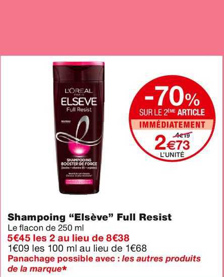 Shampoing "elsève" Full Resist