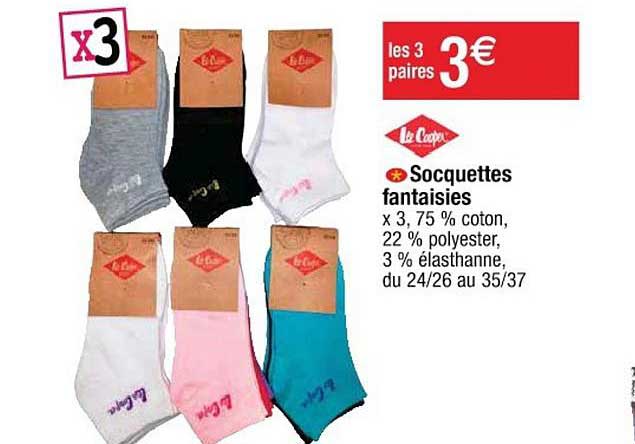 socquettes fantaisies lee cooper