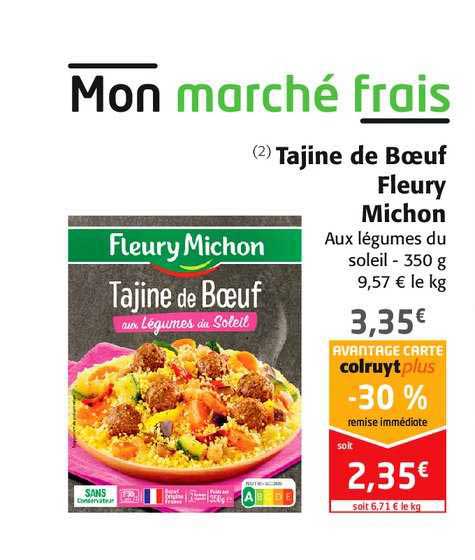 Tajine De Bœuf Fleury Michon