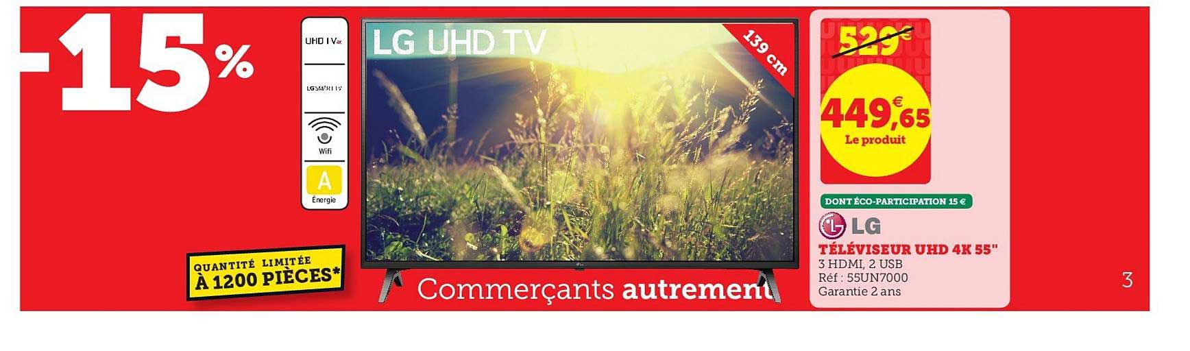 Téléviseur Uhd 4k 55" Lg
