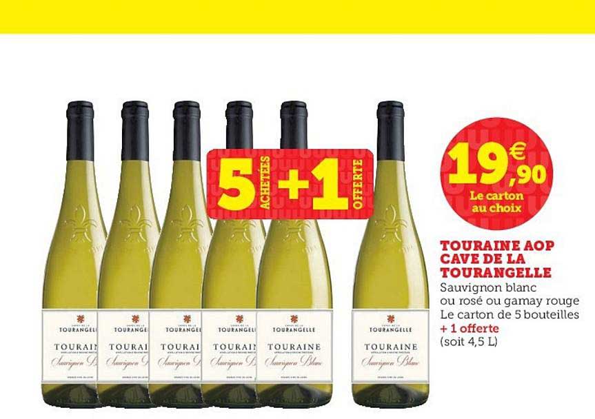 touraine aop cave de la tourangelle 5 achetés + 1 offerte