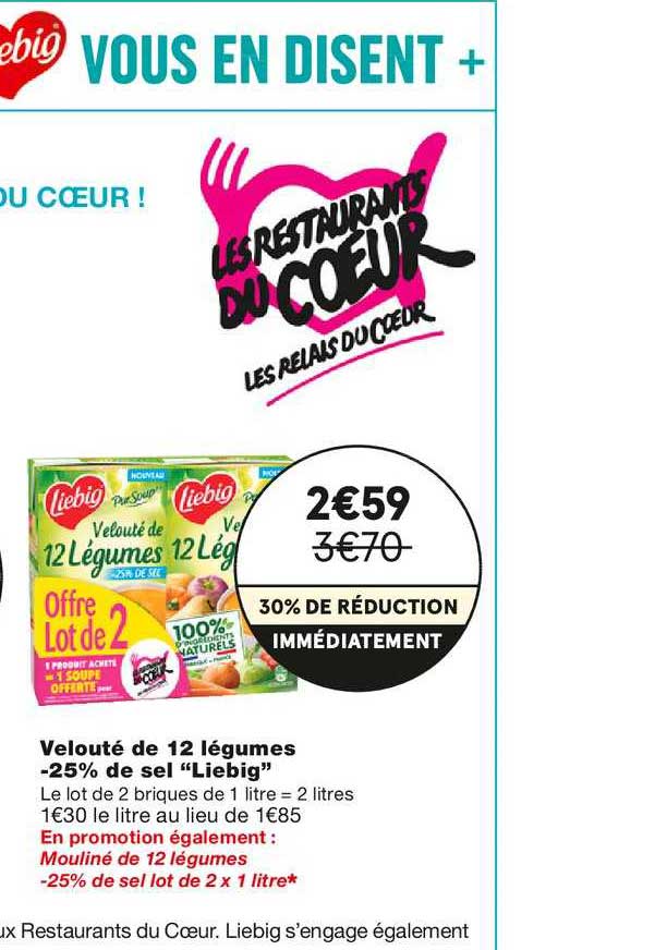 velouté de 12 légumes moins 25% de sel "liebig"