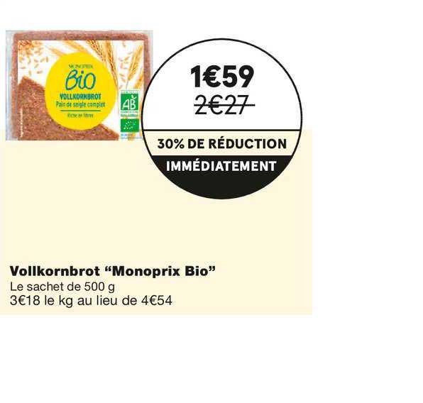 vollkornbrot "monoprix bio"