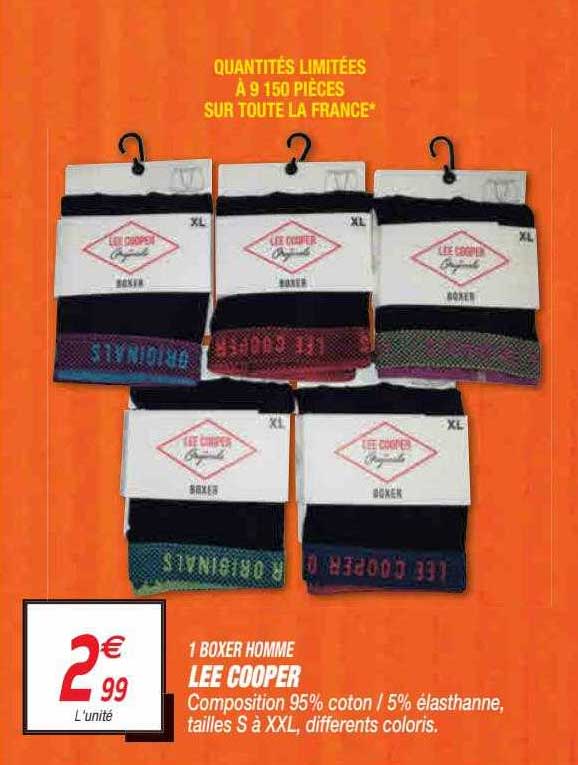 1 boxer homme lee cooper