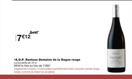 a.o.p. rasteau domaine de la dague rouge