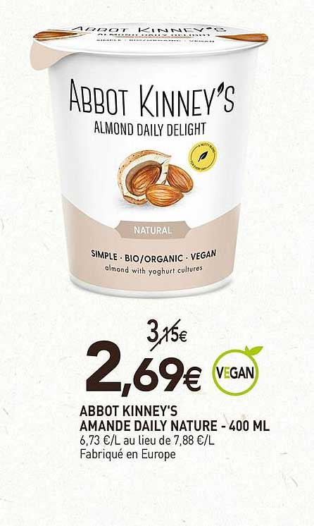 abbot kinney's amande daily nature - 400 ml