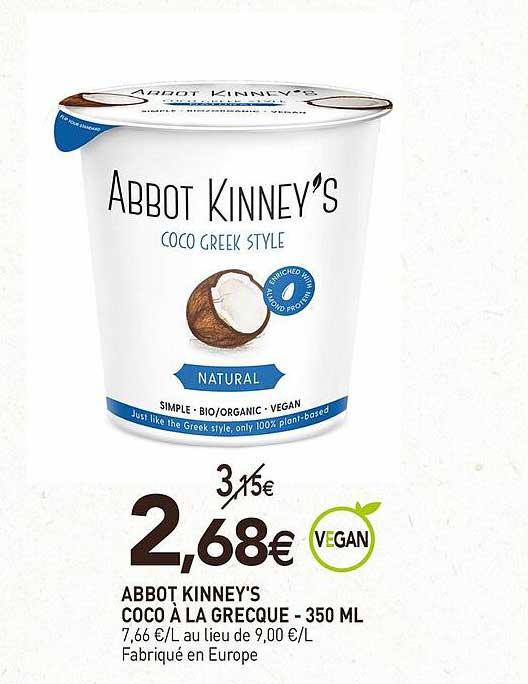 abbot kinney's coco à la grecque - 350 ml