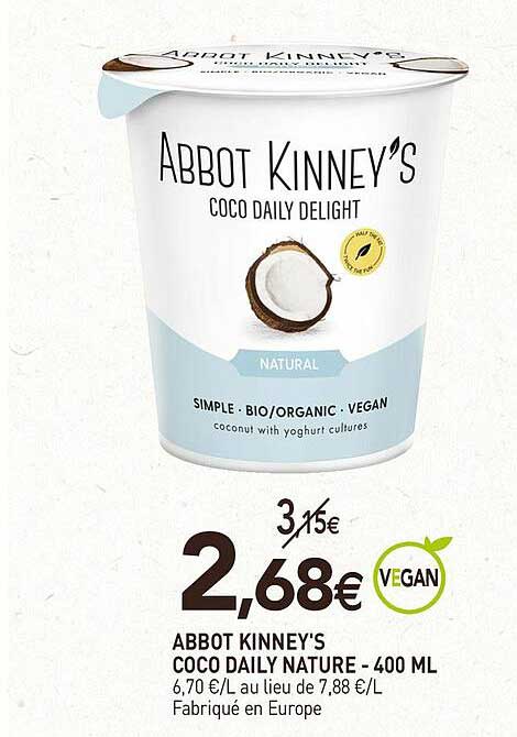 abbot kinney's coco daily nature - 400 ml