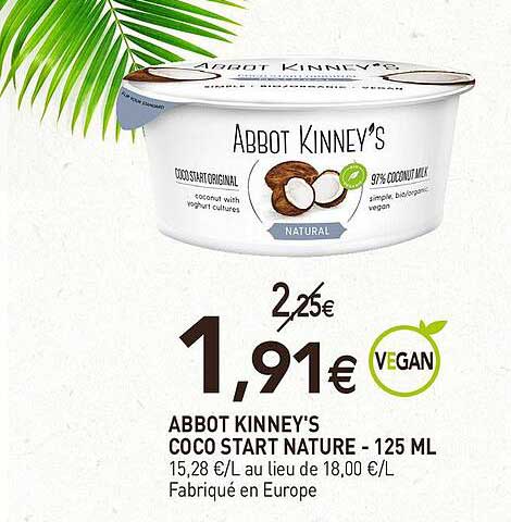 abbot kinney's coco start nature - 125 ml