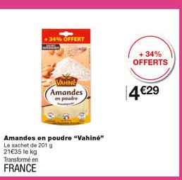 Amandes En Poudre "vahiné"