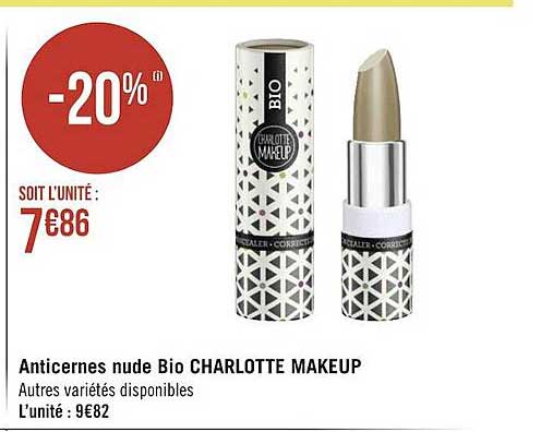 anticernes nude bio charlotte makeup