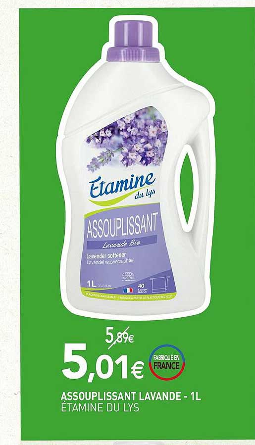 assouplissant lavande - 1l étamine du lys