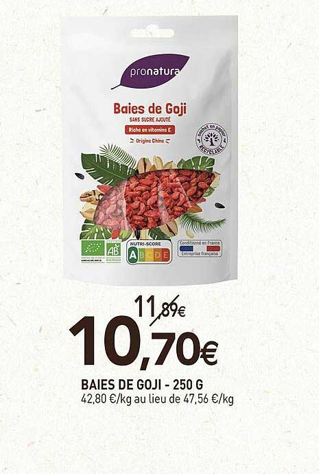 baies de goji - 250 g pronatura