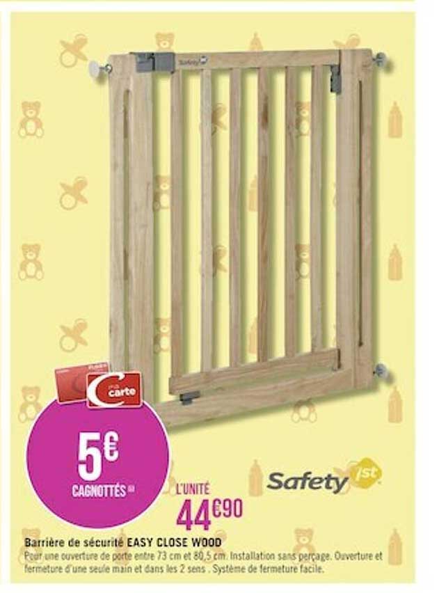 barrière de sécurité easy close wood safety