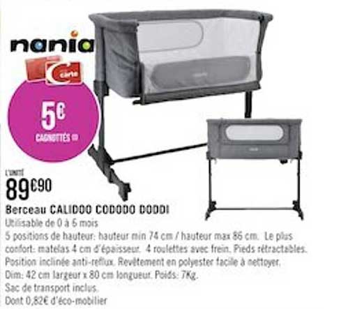 berceau calidoo cododo doddi nania