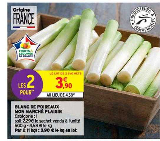 blanc de poireaux mon marché plaisir