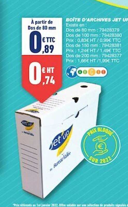 boîte d'archives jet up