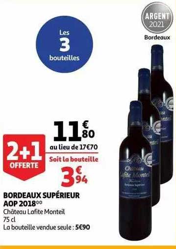 bordeaux supérieur aop 2018 château lafite monteil