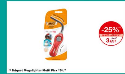 Briquet Megalighter Multi Flex "bic "
