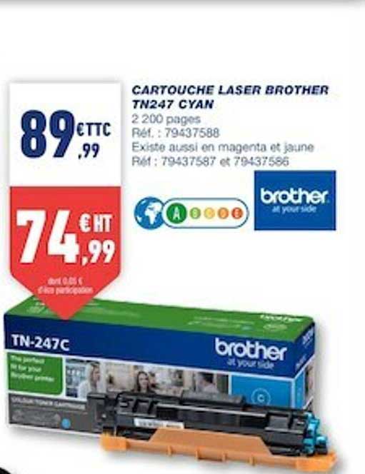 Cartouche Laser Brother Tn247 Cyan