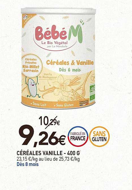 céréales vanille - 400g